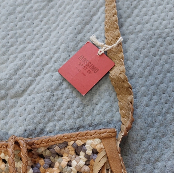 Mossimo Fringe Tan Shoulder Bag - Picture 2 of 4